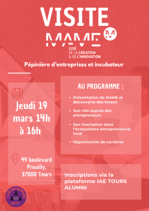 Visite incubateur MAME 