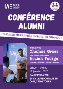 Conférence Alumni : Quels métiers après un Master Finance ?